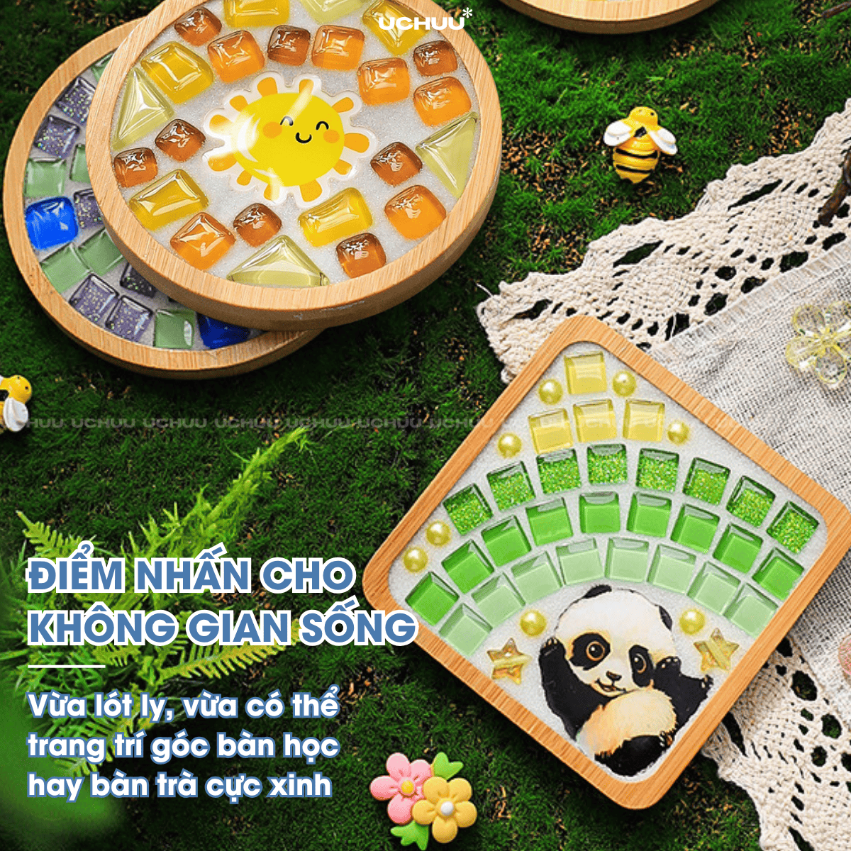 Lót Ly Khảm Đá Mosaic
