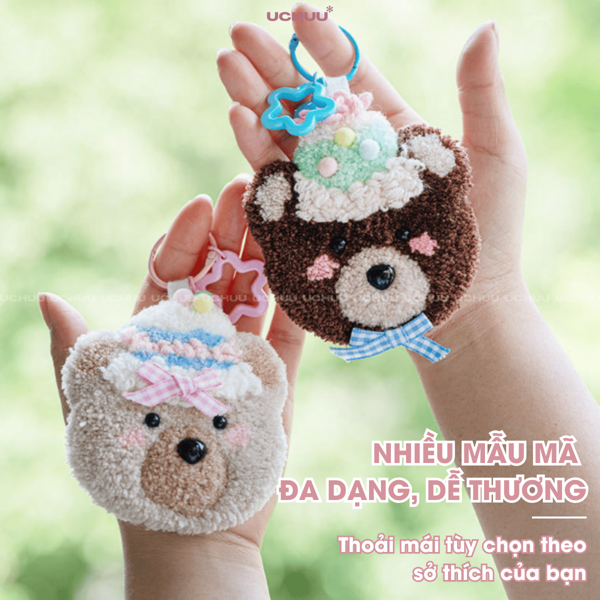 Móc Khoá Len Nổi