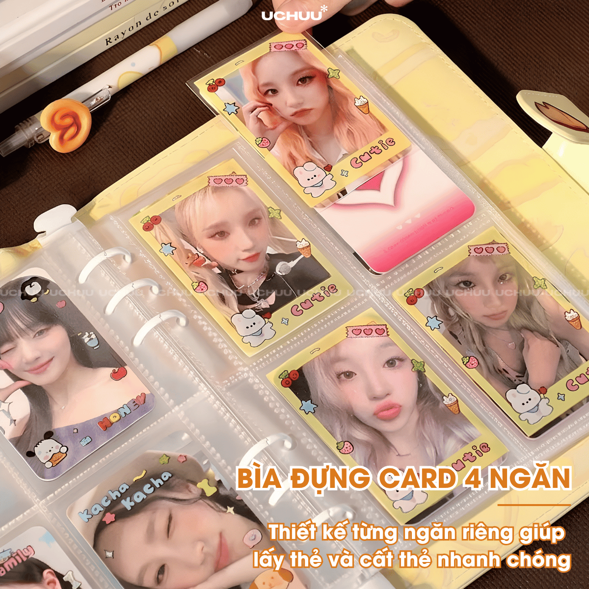 Sổ Còng Bìa Da PU