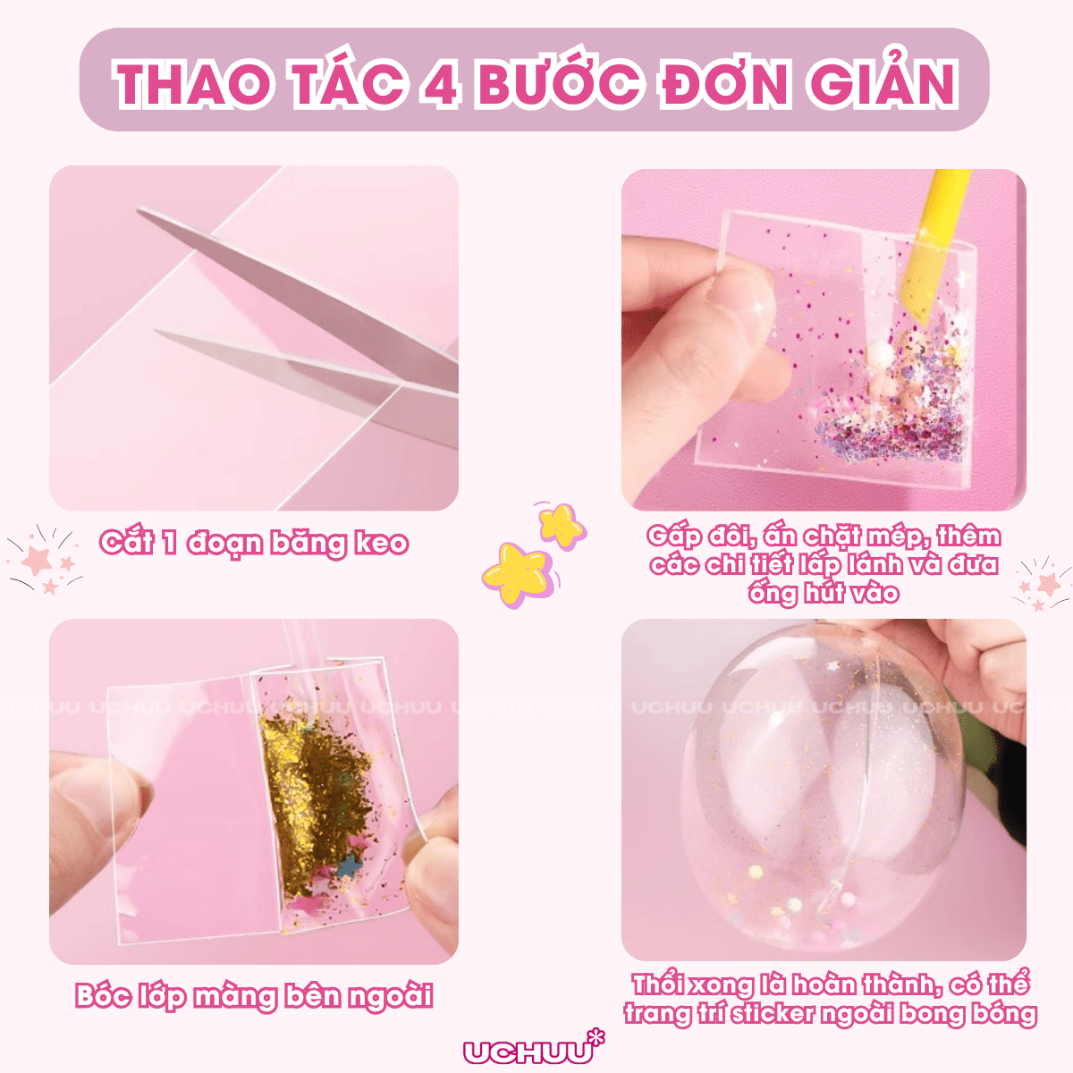 Bộ Băng Keo Nano Thổi Bong Bóng