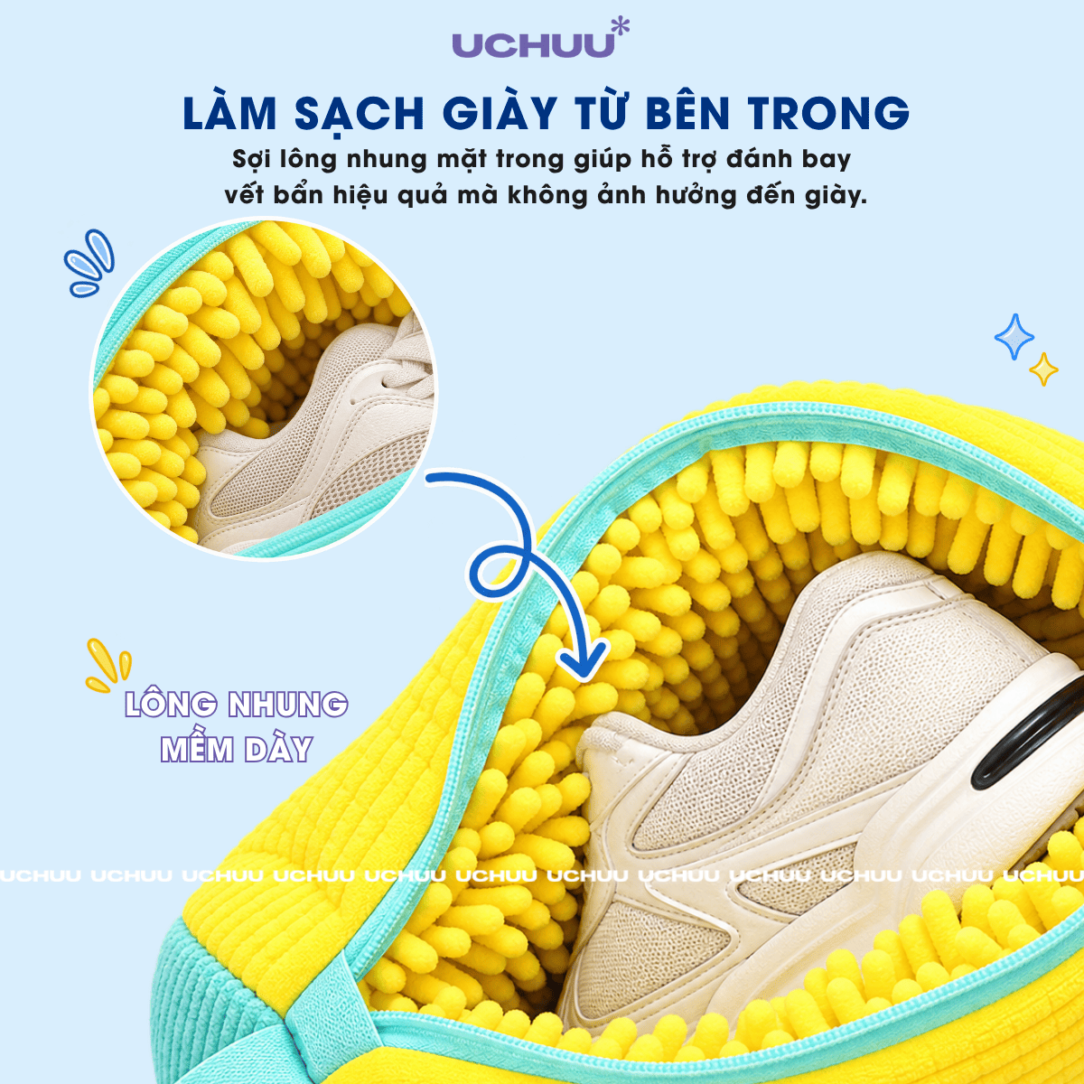 Túi Giặt Giày Lông Nhung