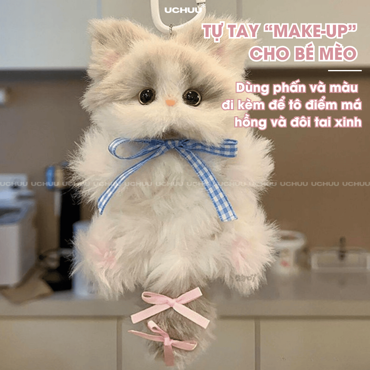 Set Móc Khoá Mèo Bông