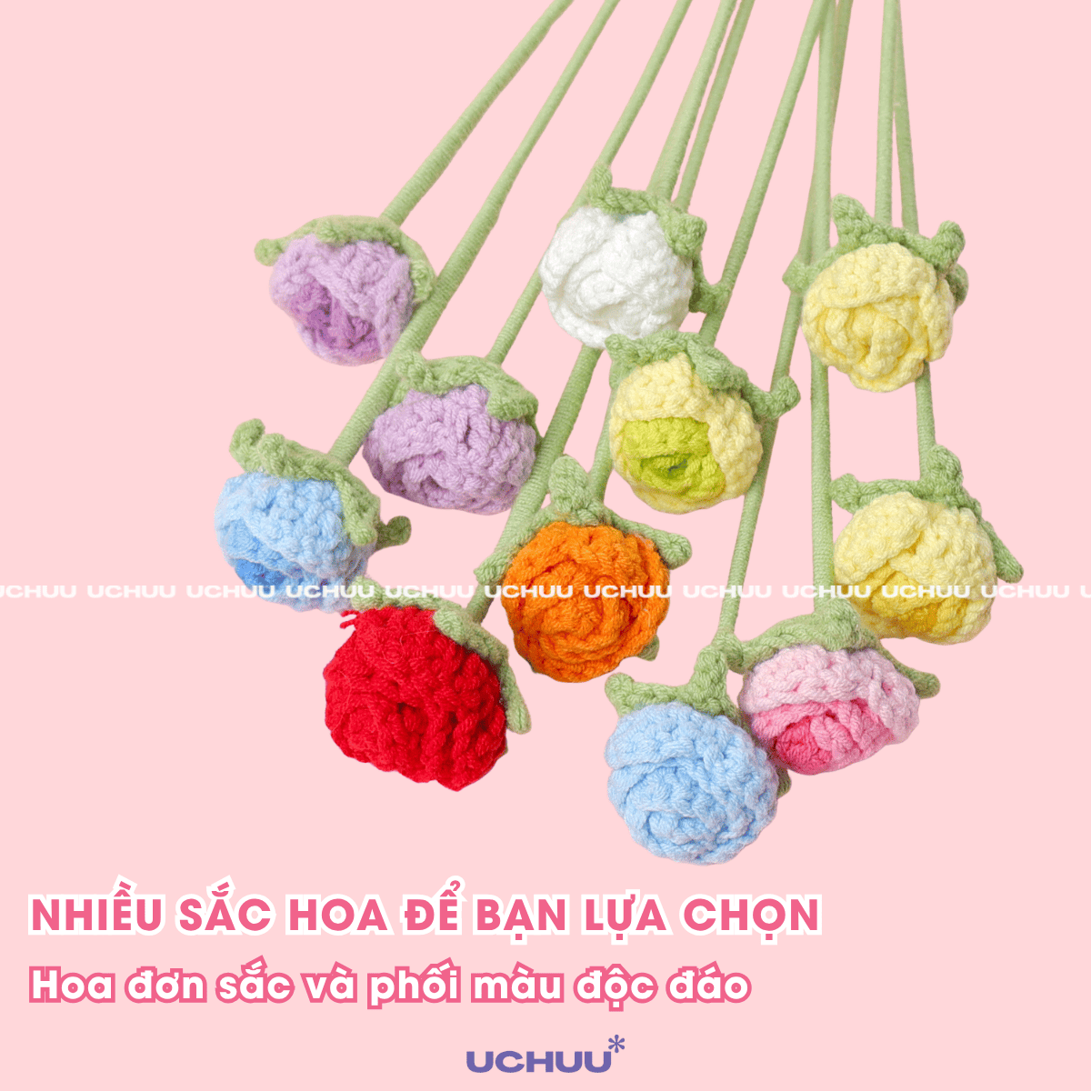 Búp Hoa Hồng Len