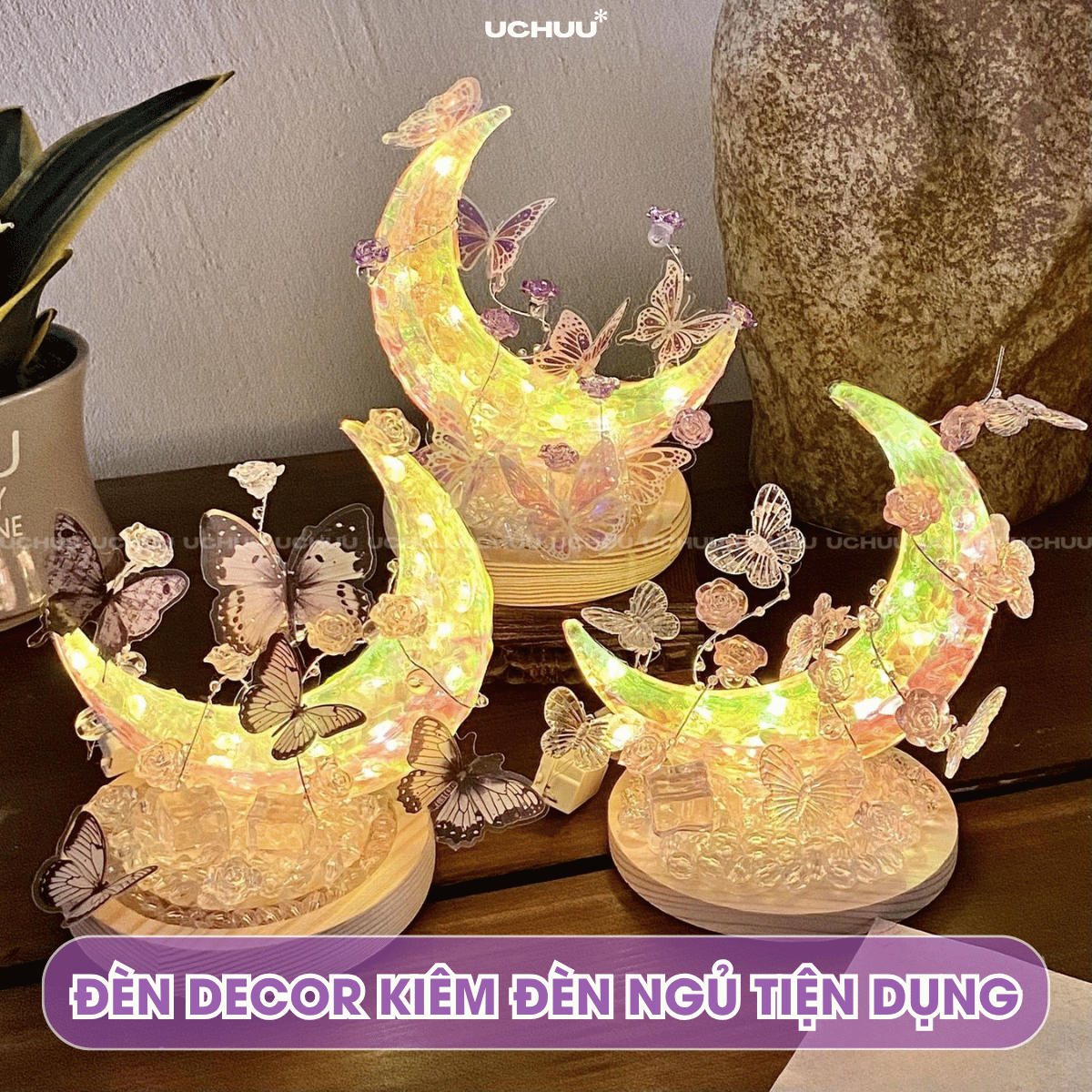 Đèn Trăng Bướm DIY