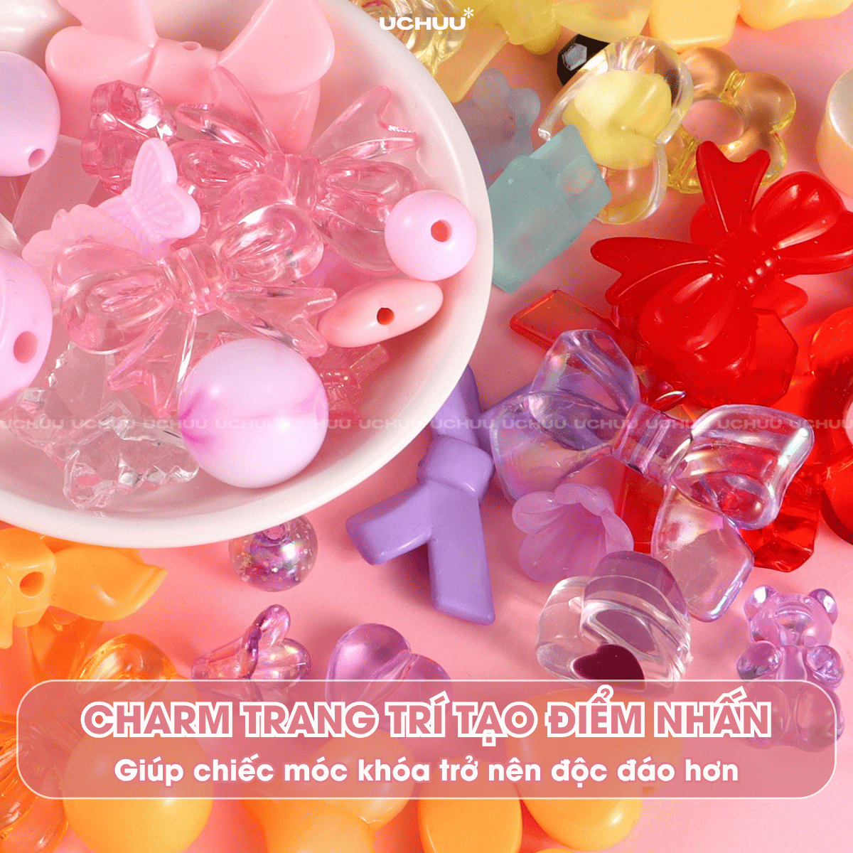Cườm Charm Móc Khoá