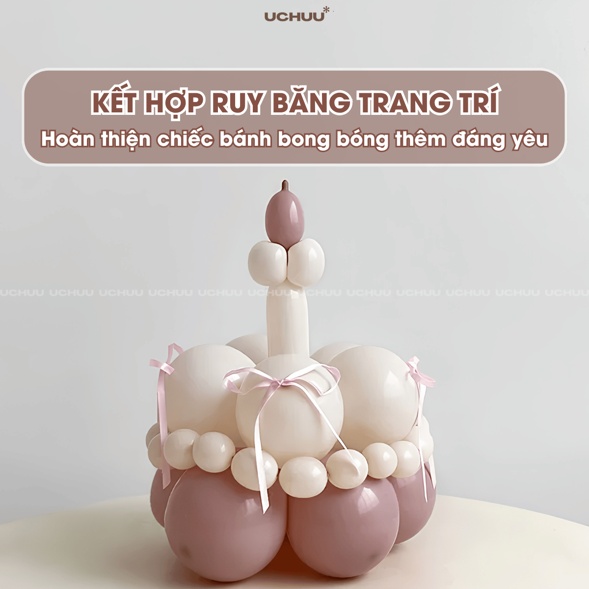 Bánh Kem Bong Bóng DIY