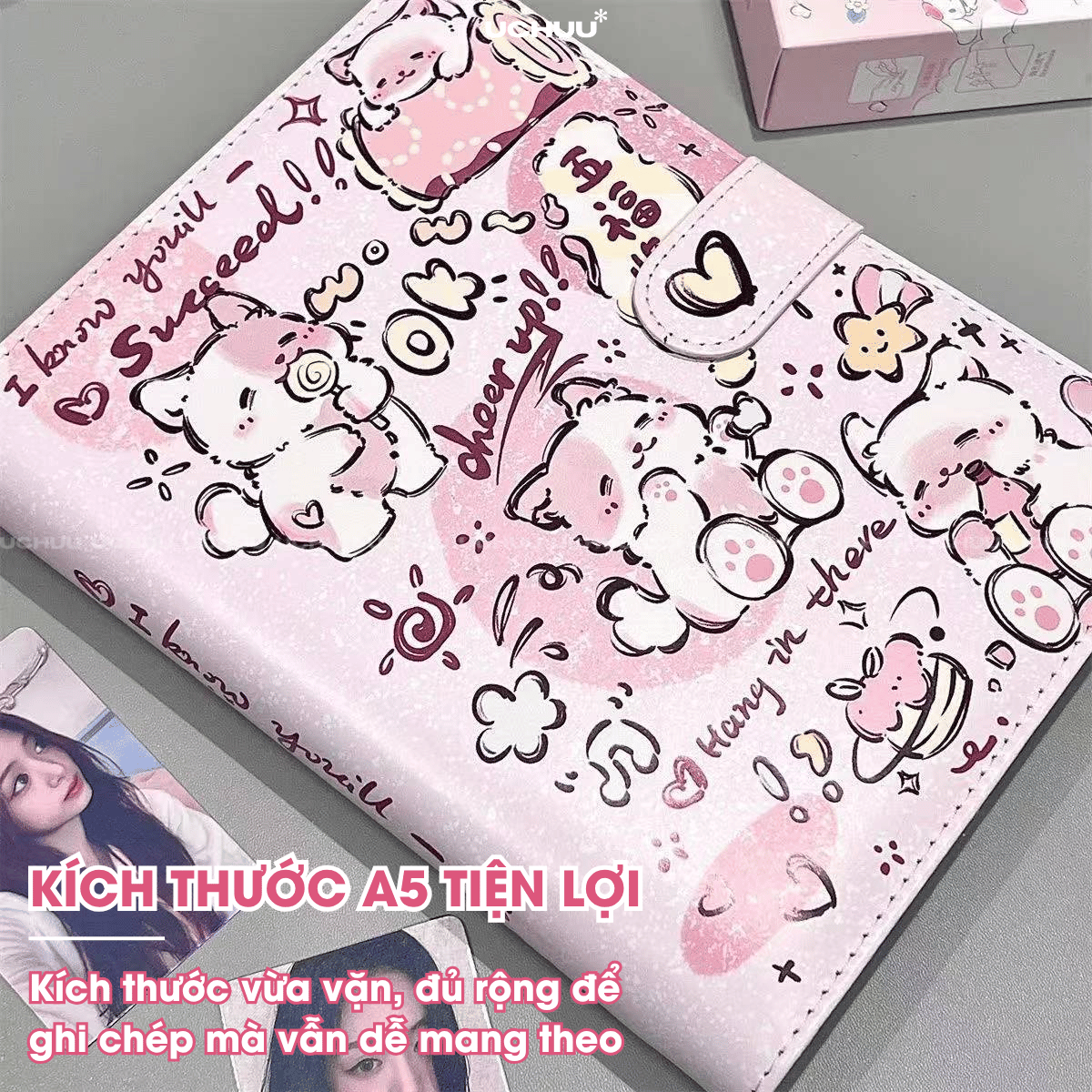 Sổ Còng Bìa Da PU