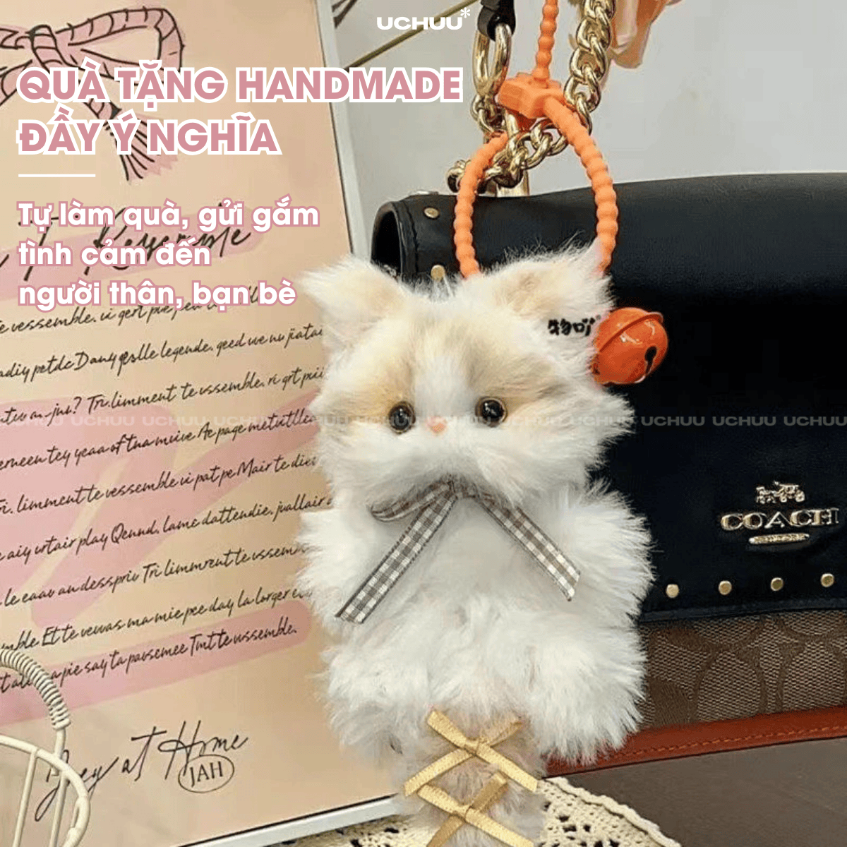 Set Móc Khoá Mèo Bông