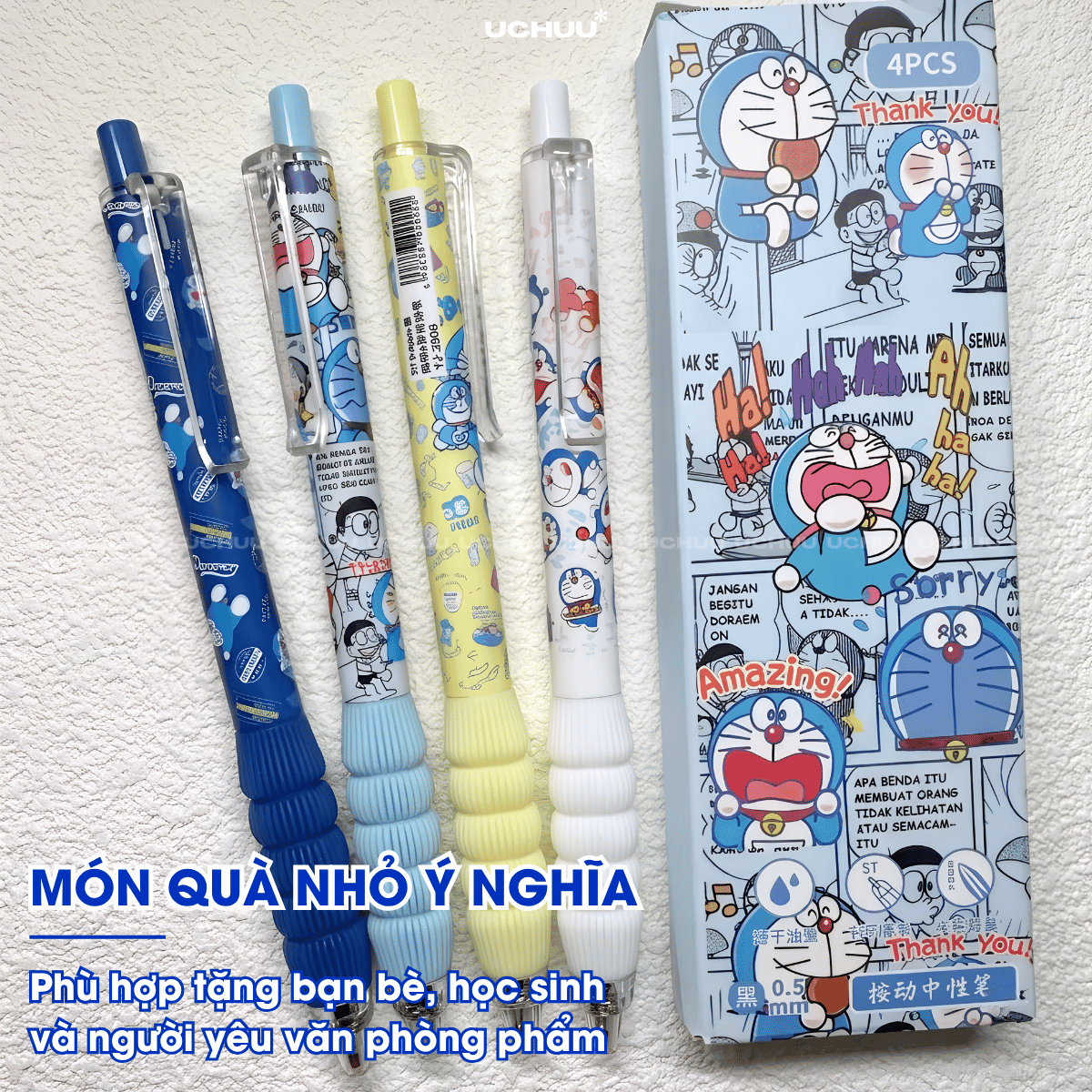 Set Bút Bi Họa Tiết