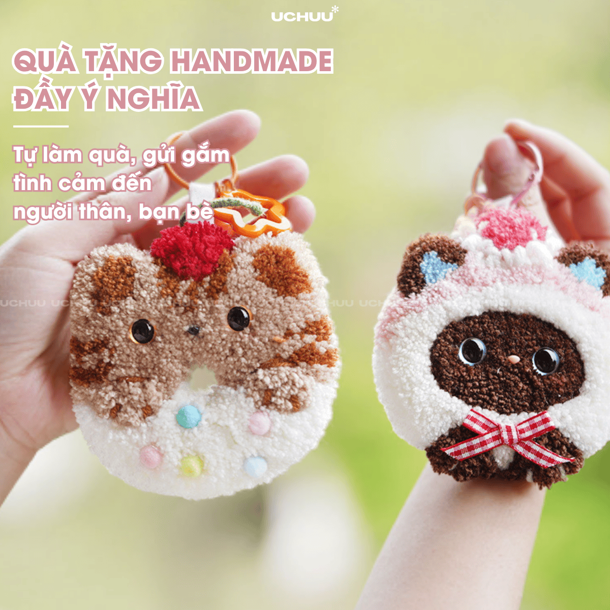 Móc Khoá Len Nổi