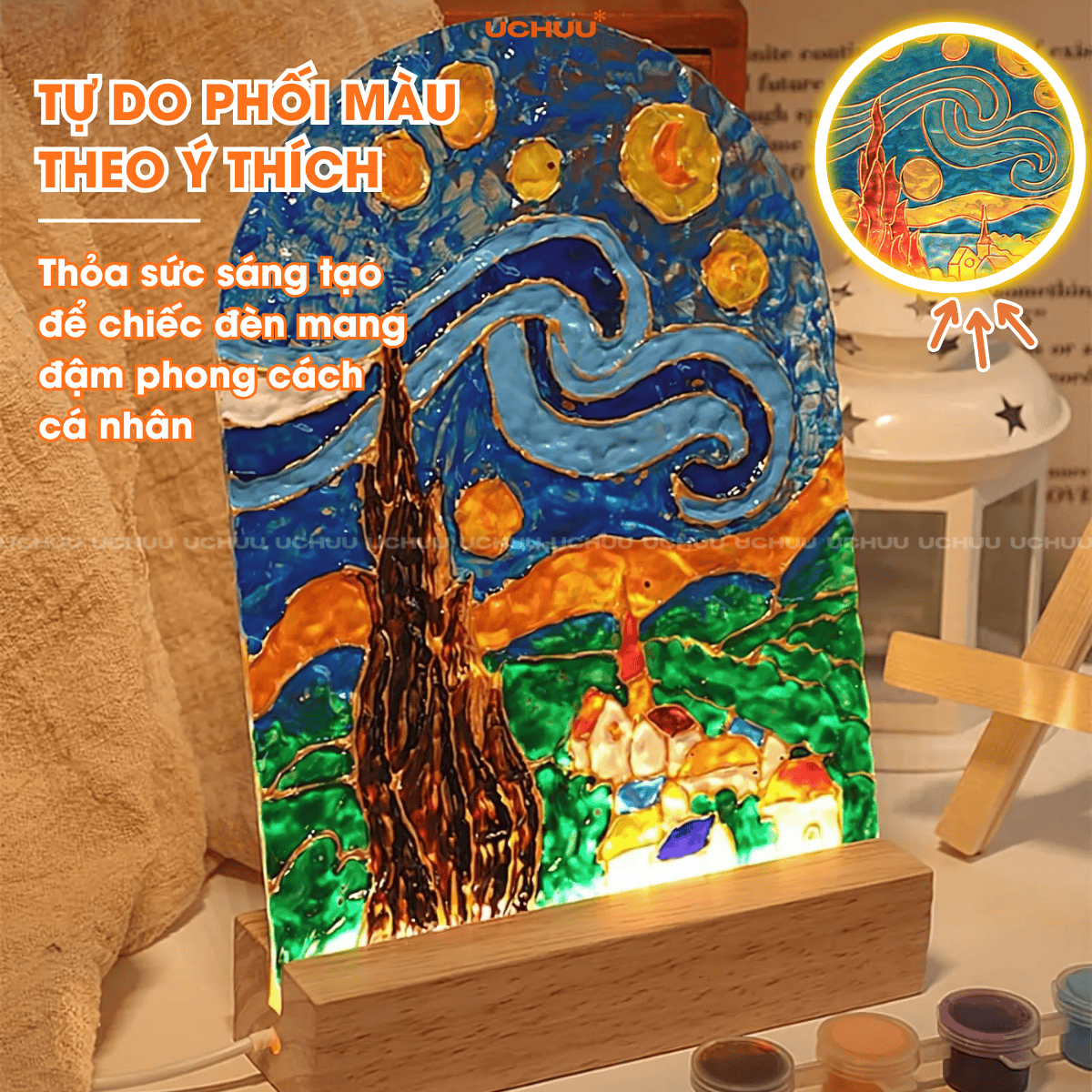 Đèn Tranh Vẽ Decor