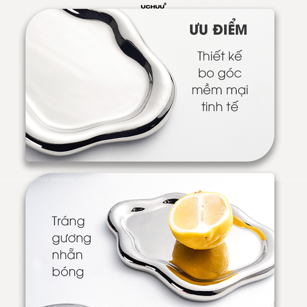 Khay Sứ Viền Dày