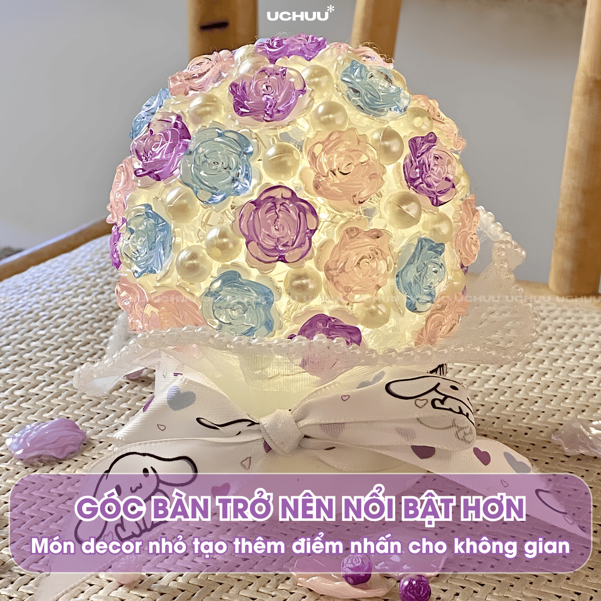 Đèn Bó Hoa Hồng