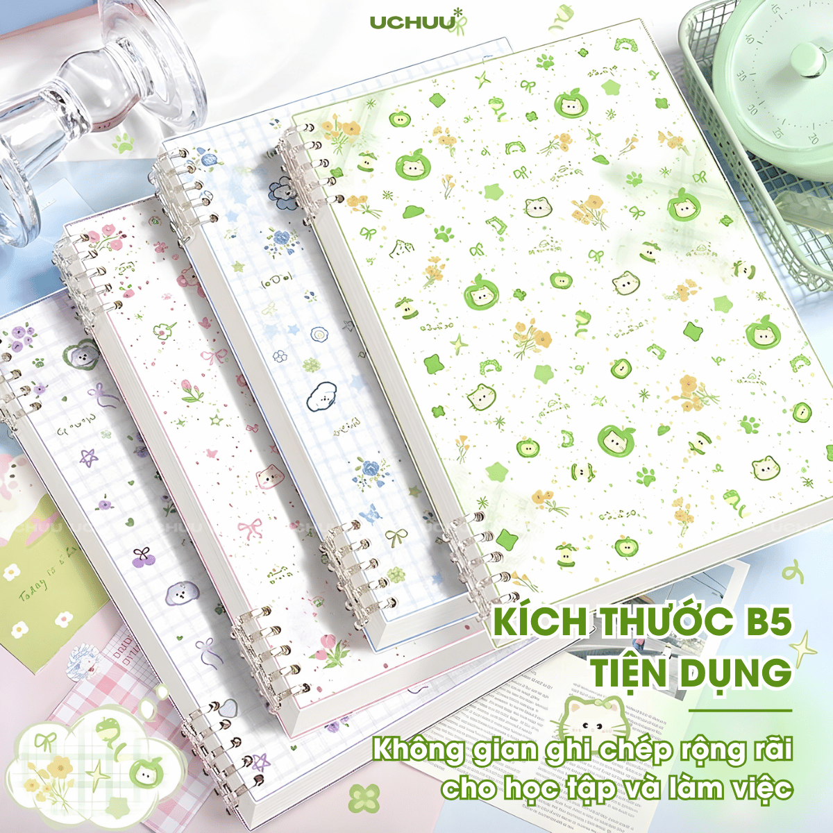Sổ Còng Bìa Nhựa B5