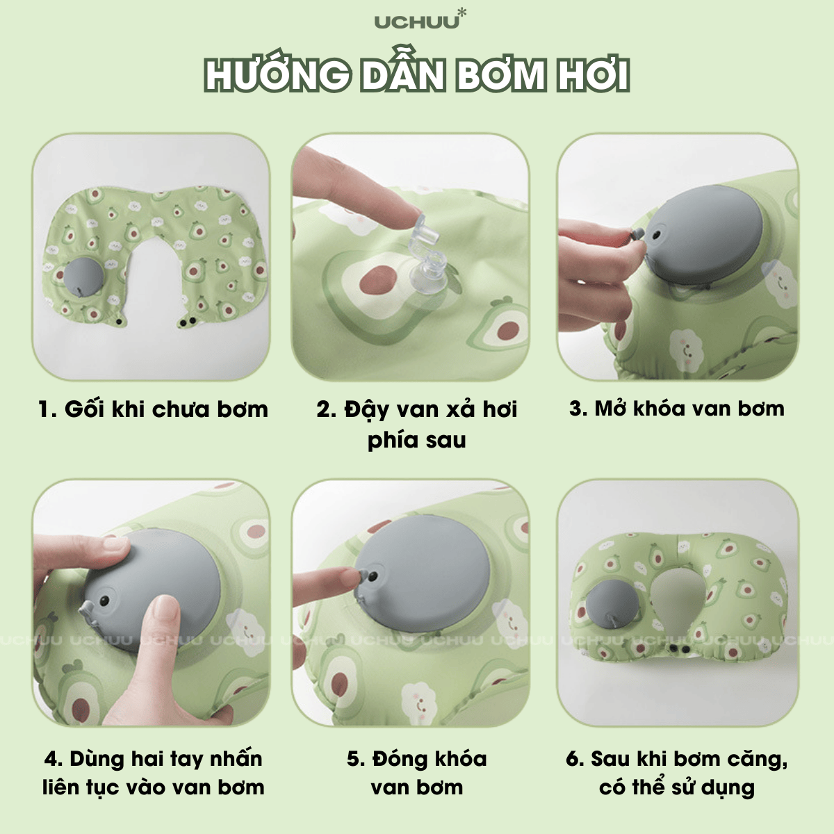 Gối Chữ U Tự Bơm