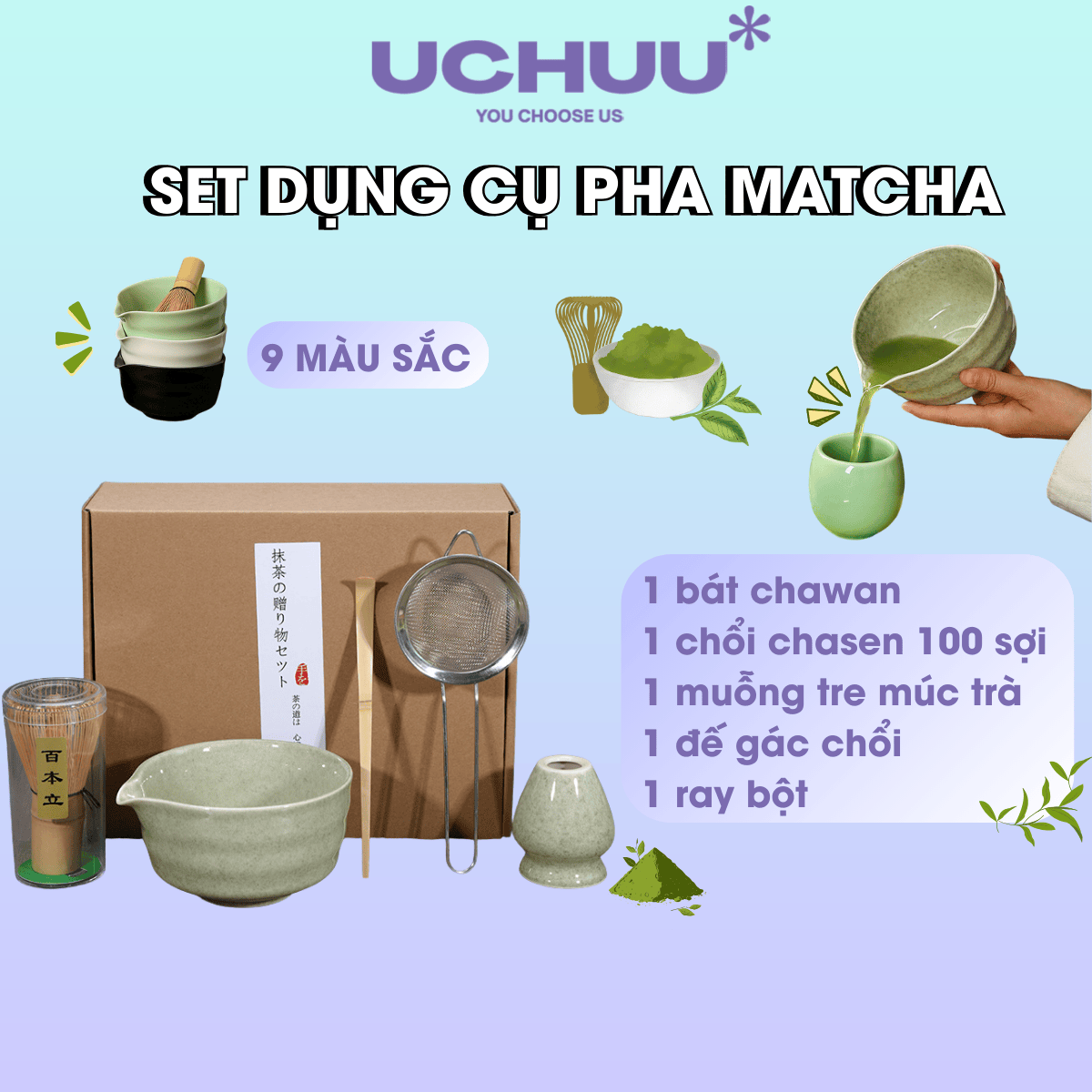 Dụng Cụ Pha Matcha