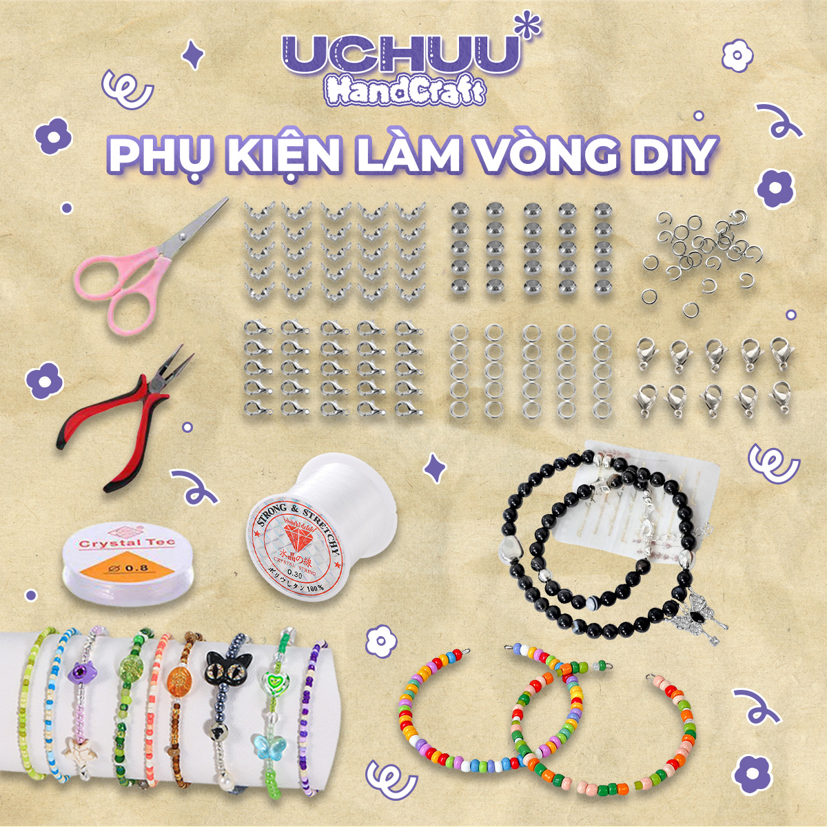 Phụ Kiện Làm Vòng DIY