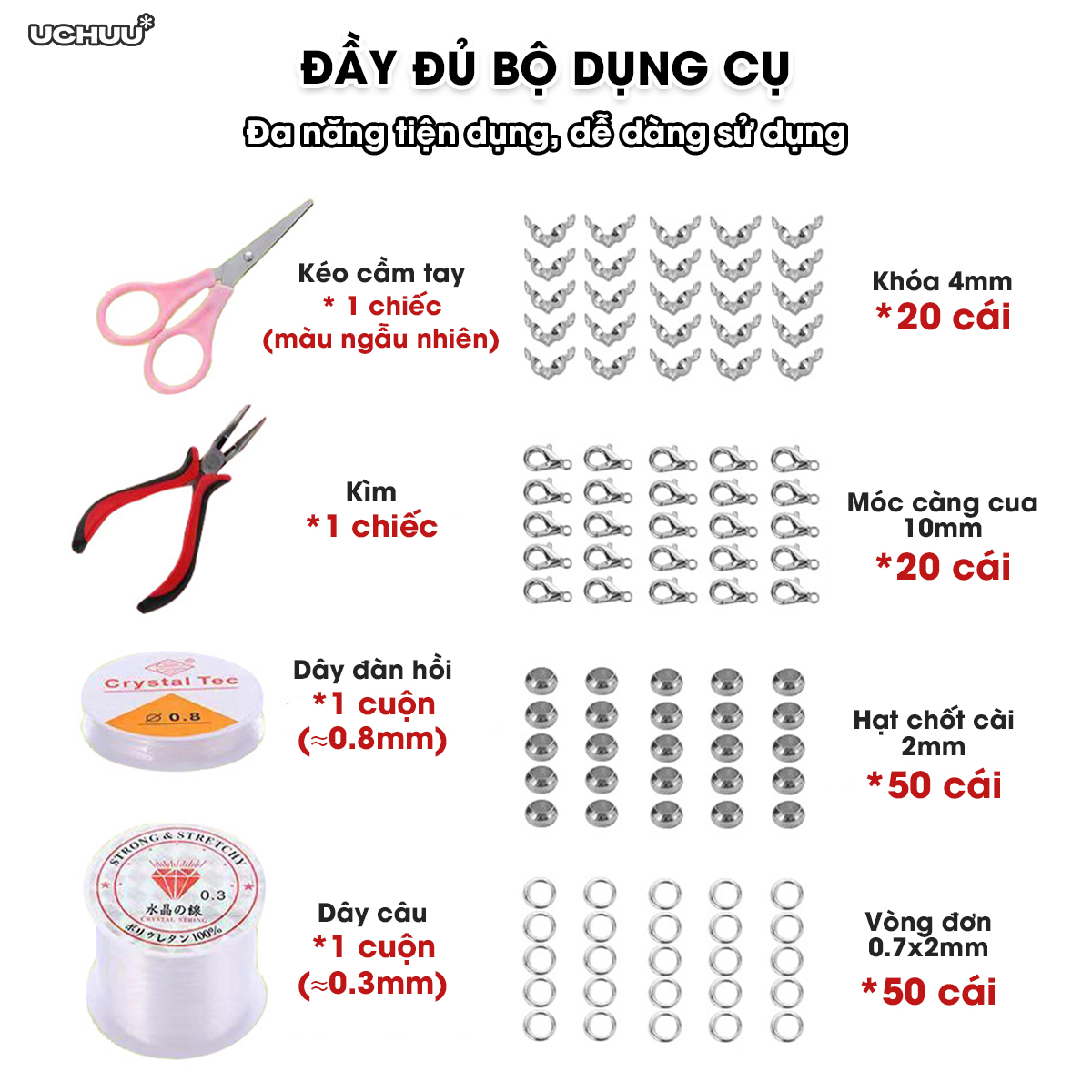 Phụ Kiện Làm Vòng DIY