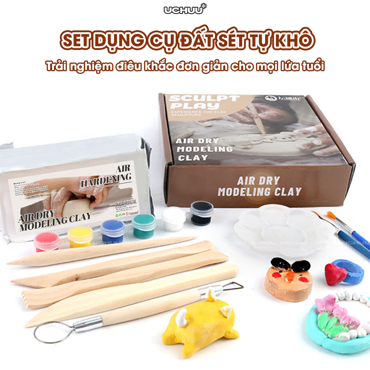 Set Đất Sét Tự Khô