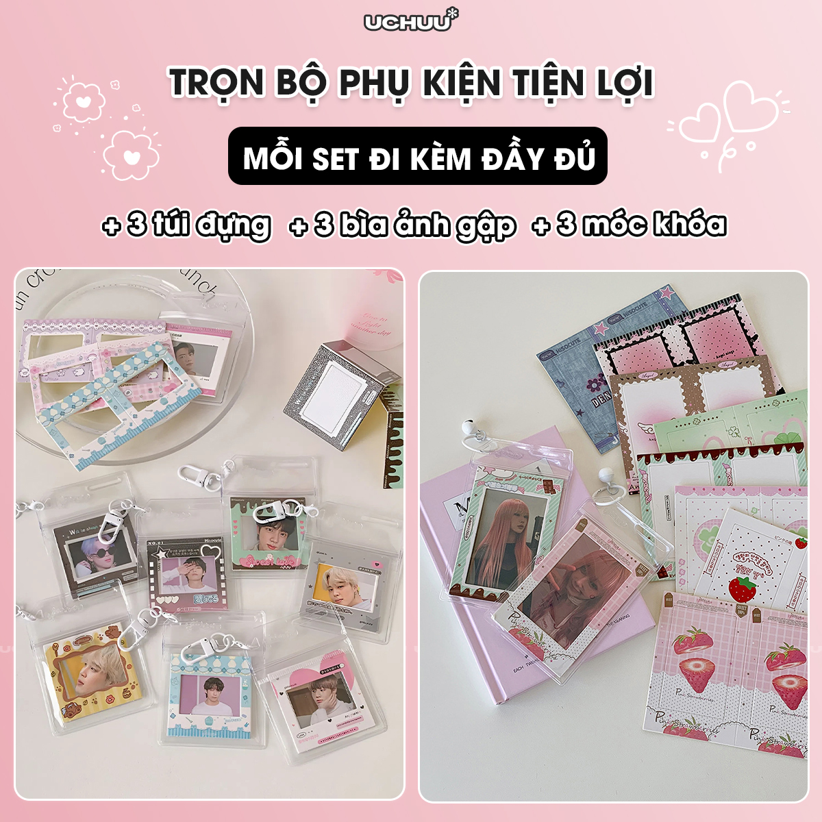 Móc Khoá Ảnh Gập