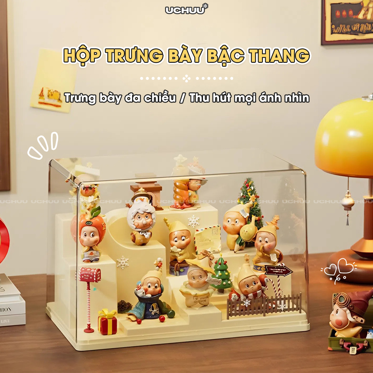 Hộp Trưng Bày Bậc Thang