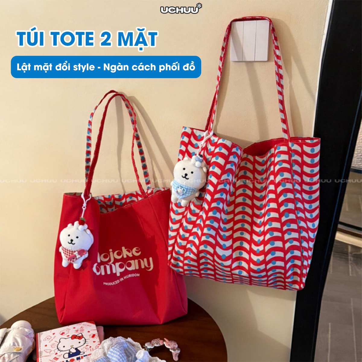 Túi Tote 2 Mặt