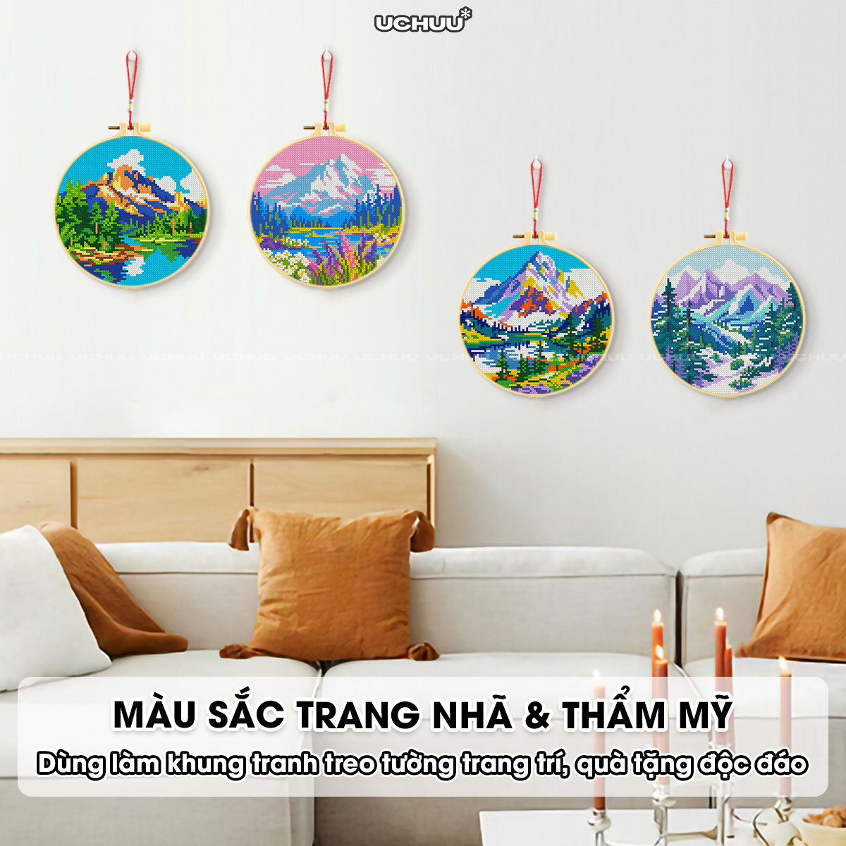 Khung Tranh Thêu Chữ Thập