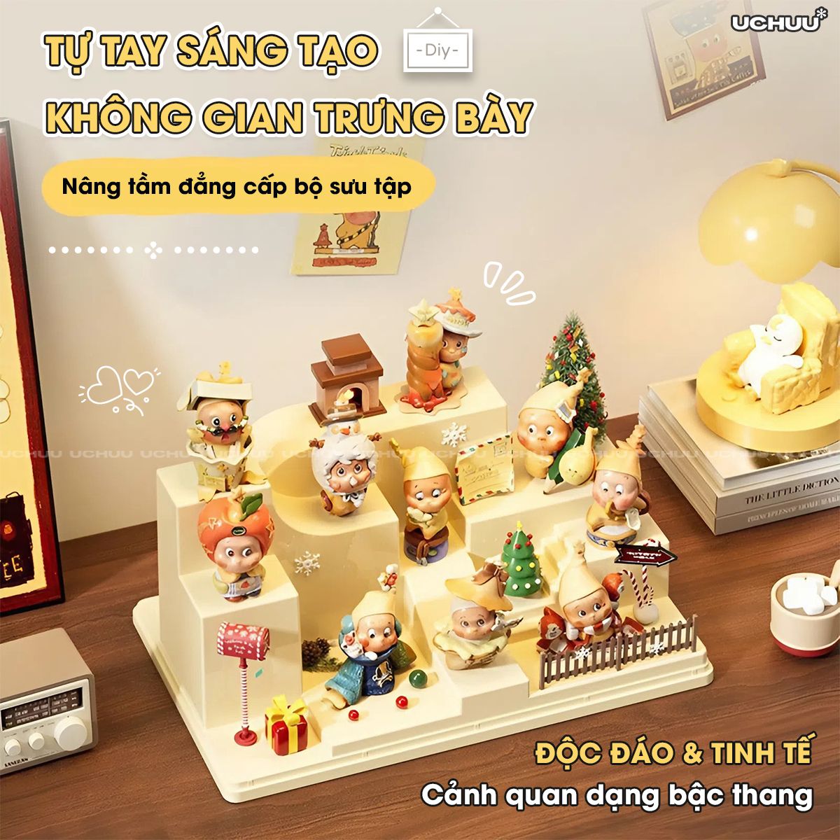Hộp Trưng Bày Bậc Thang