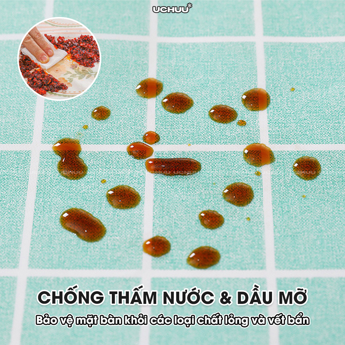 Khăn Trải Bàn Nhựa PEVA