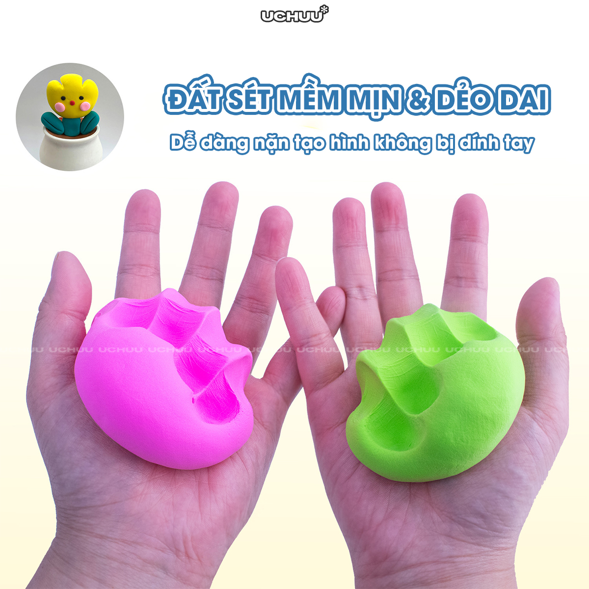 Kit Đất Sét Chậu Hoa