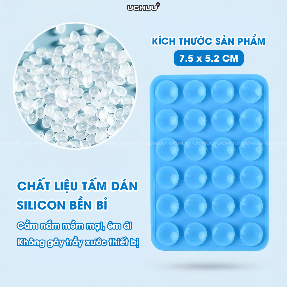 Tấm Chân Hít Silicon