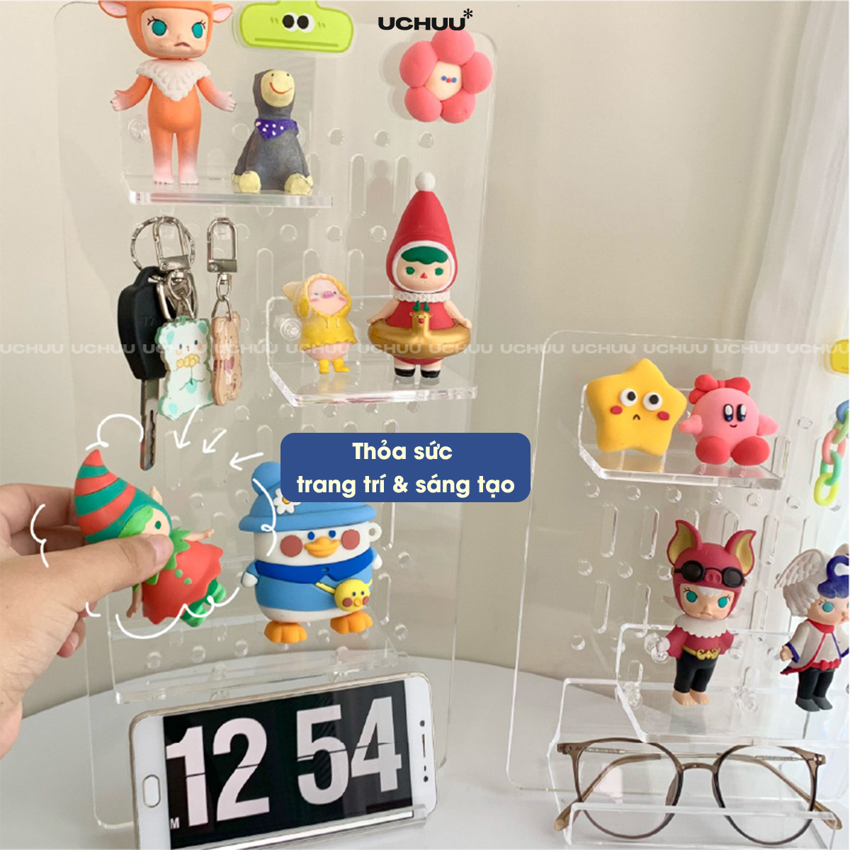 Bảng Lỗ Pegboard Trong Suốt