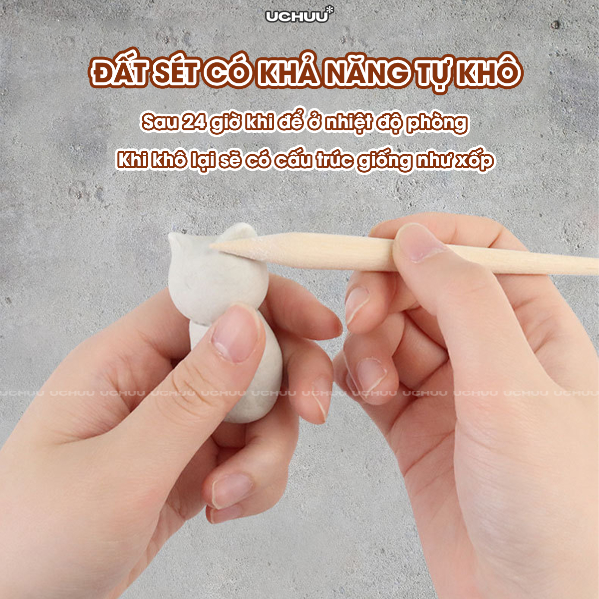 Set Đất Sét Tự Khô