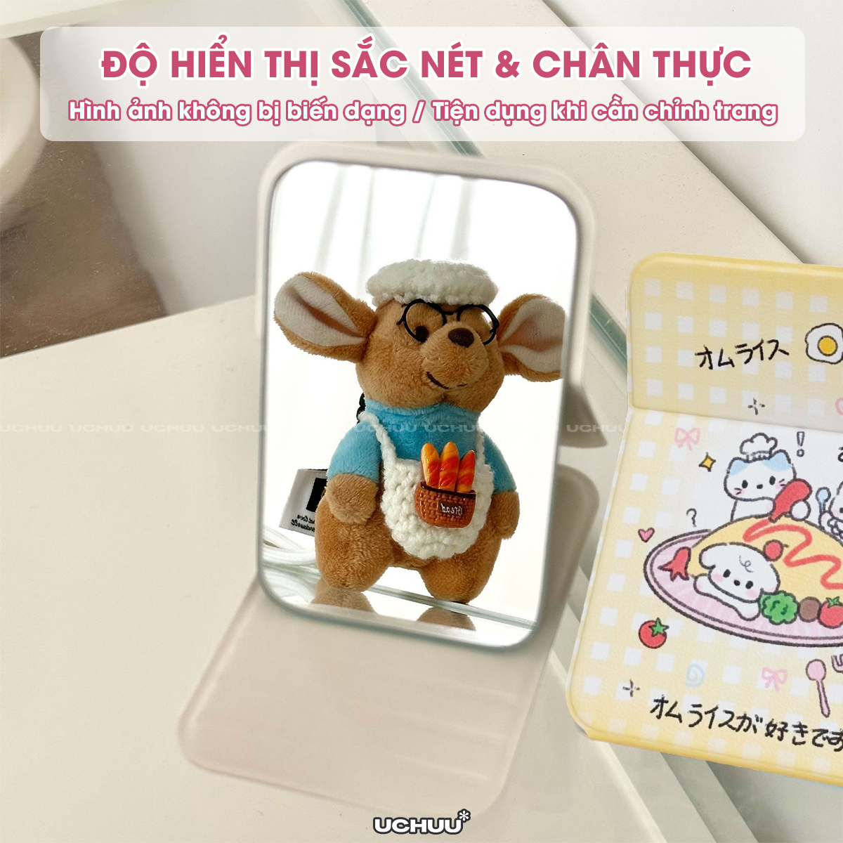 Gương Gập Trang Điểm