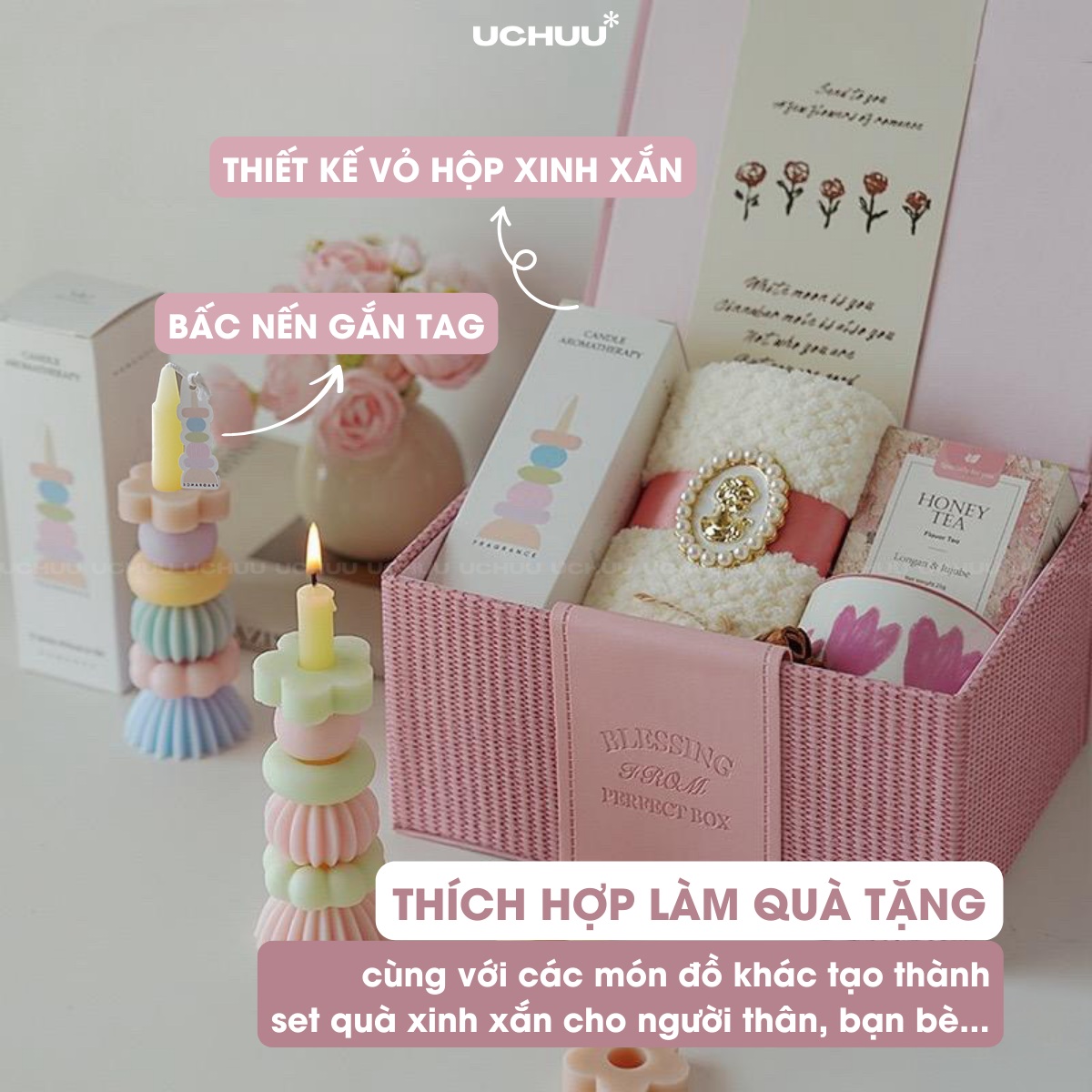 Nến Thơm Xếp Hình Tháp