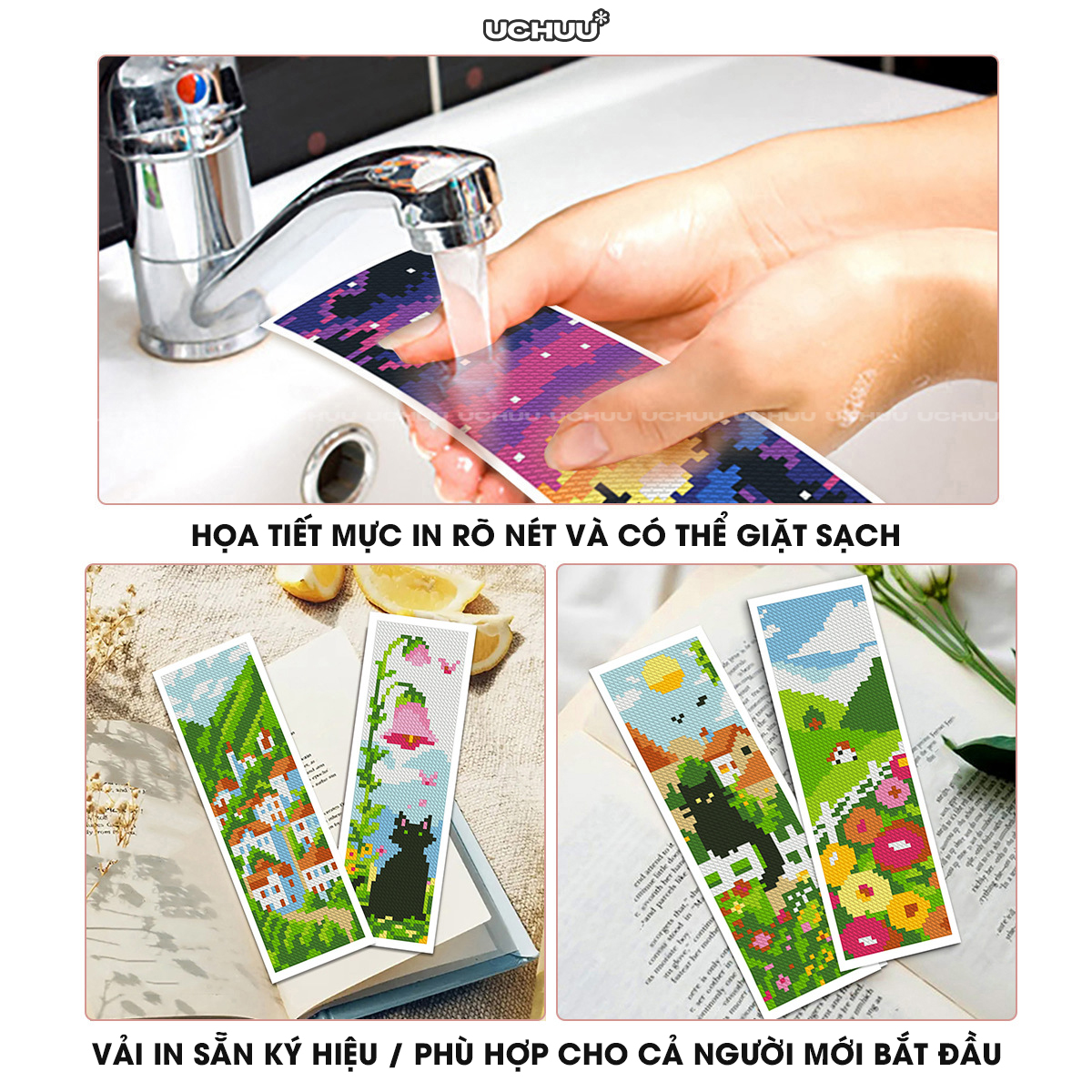 Bookmark Thêu Chữ Thập