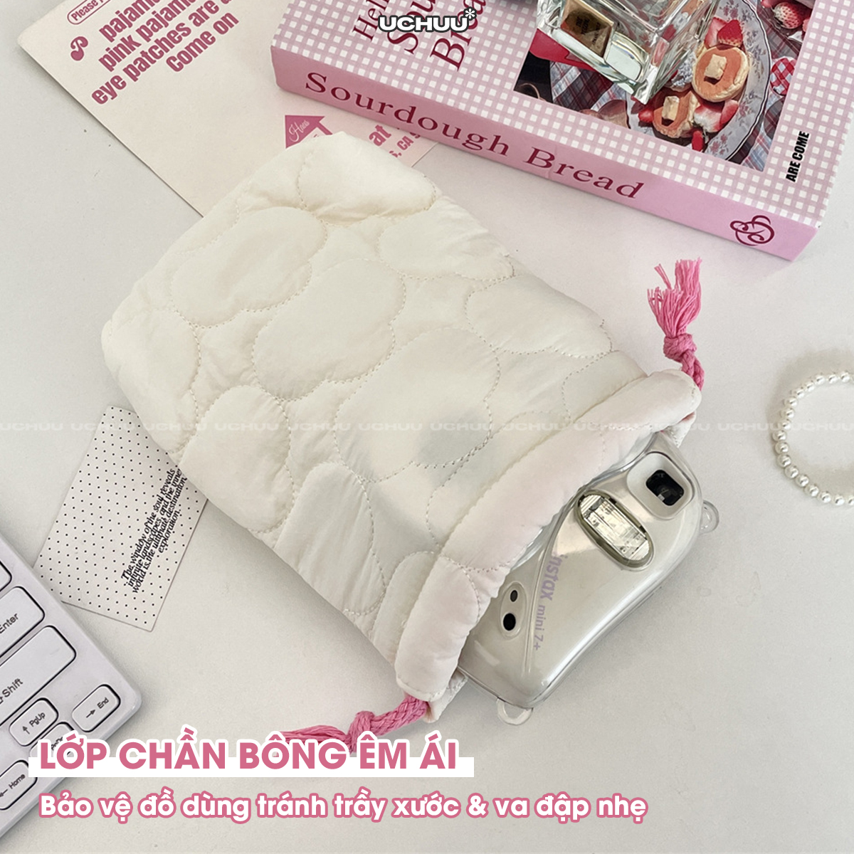 Túi Dây Rút Chần Bông