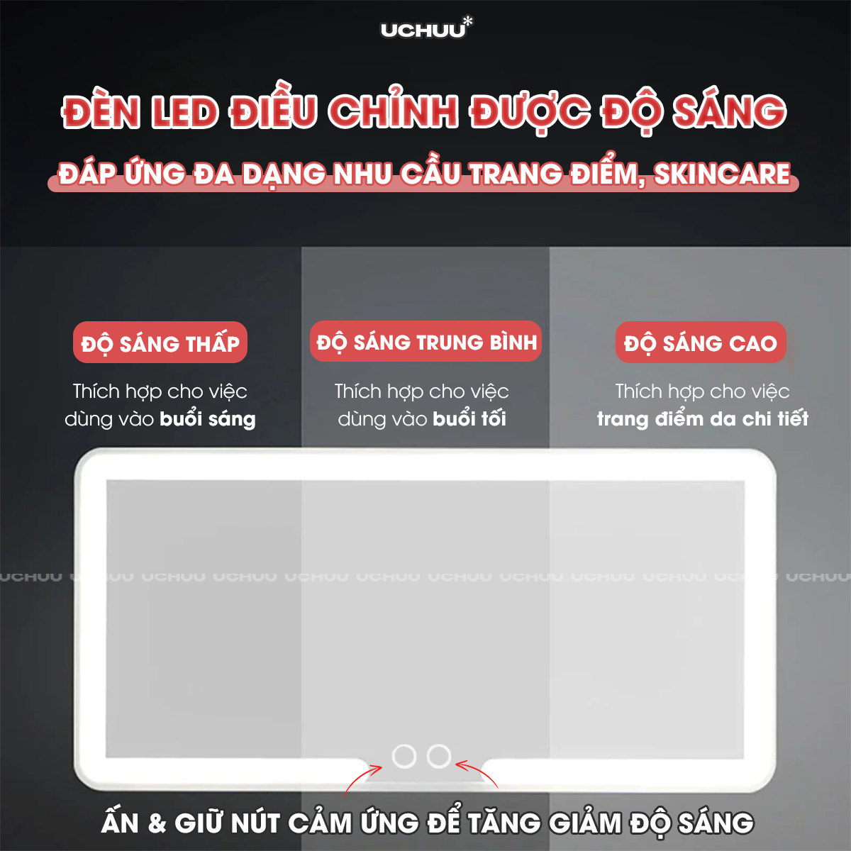 Gương Trang Điểm LED Ô Tô