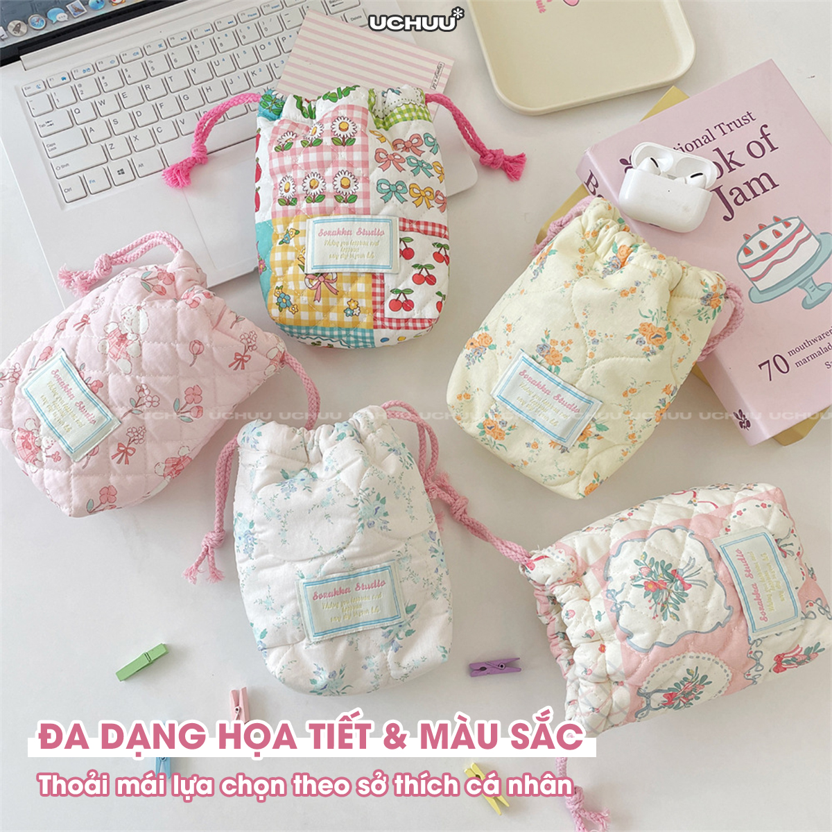 Túi Dây Rút Chần Bông