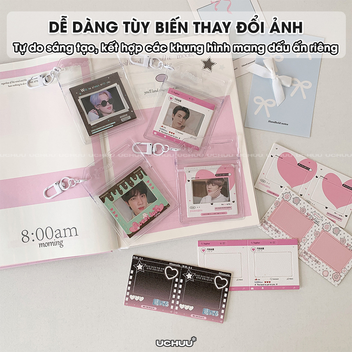 Móc Khoá Ảnh Gập