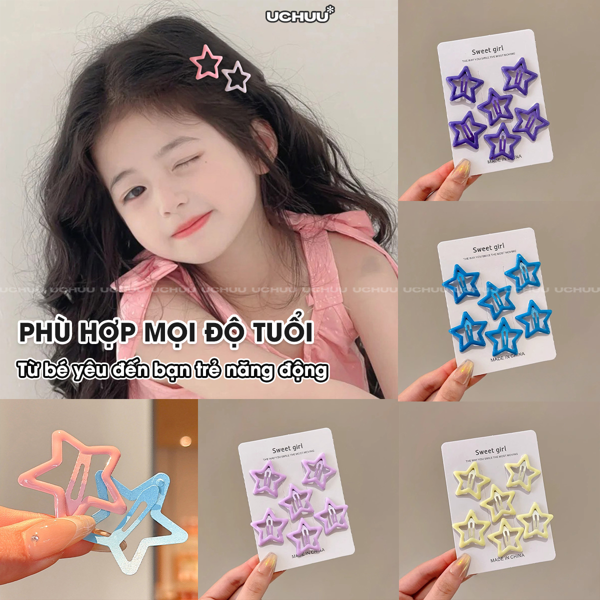 Set Kẹp Tóc Sao