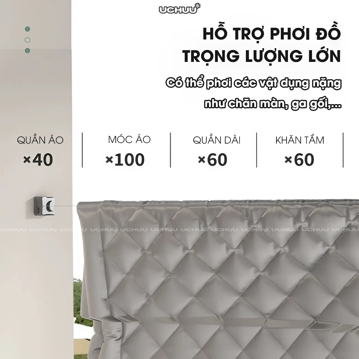 Dây Phơi Quần Áo Dây Rút