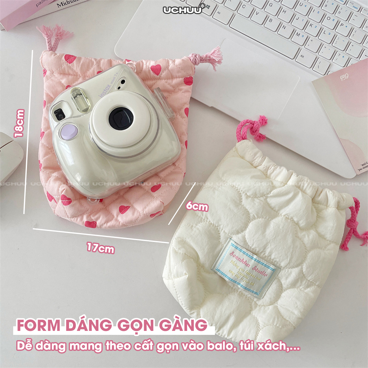 Túi Dây Rút Chần Bông