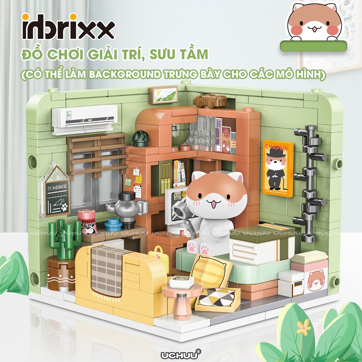 Bộ Lắp Ráp Mô Hình Nhà Mèo