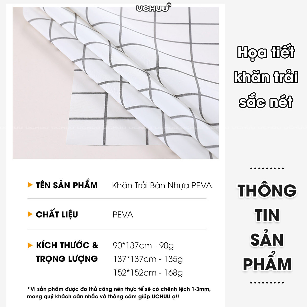 Khăn Trải Bàn Nhựa PEVA