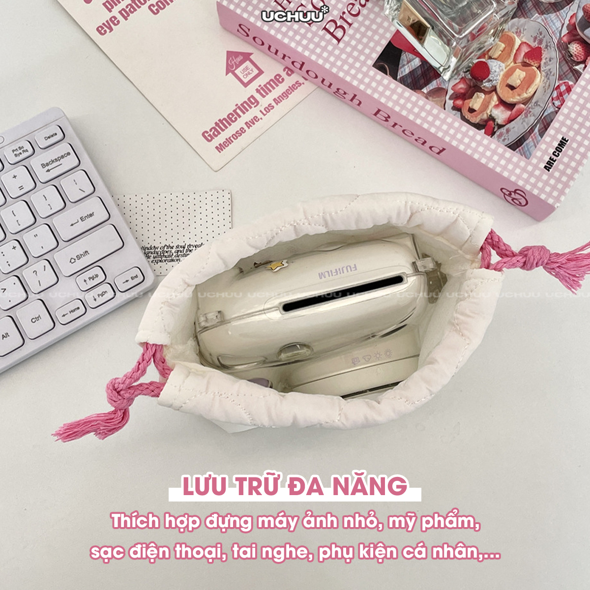 Túi Dây Rút Chần Bông