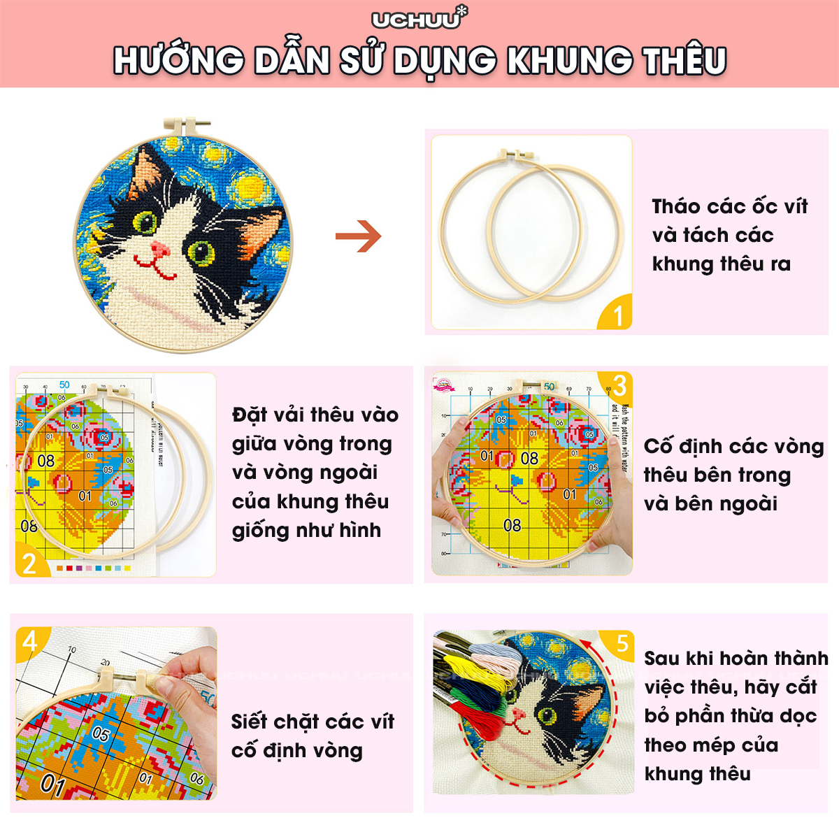 Khung Tranh Thêu Chữ Thập