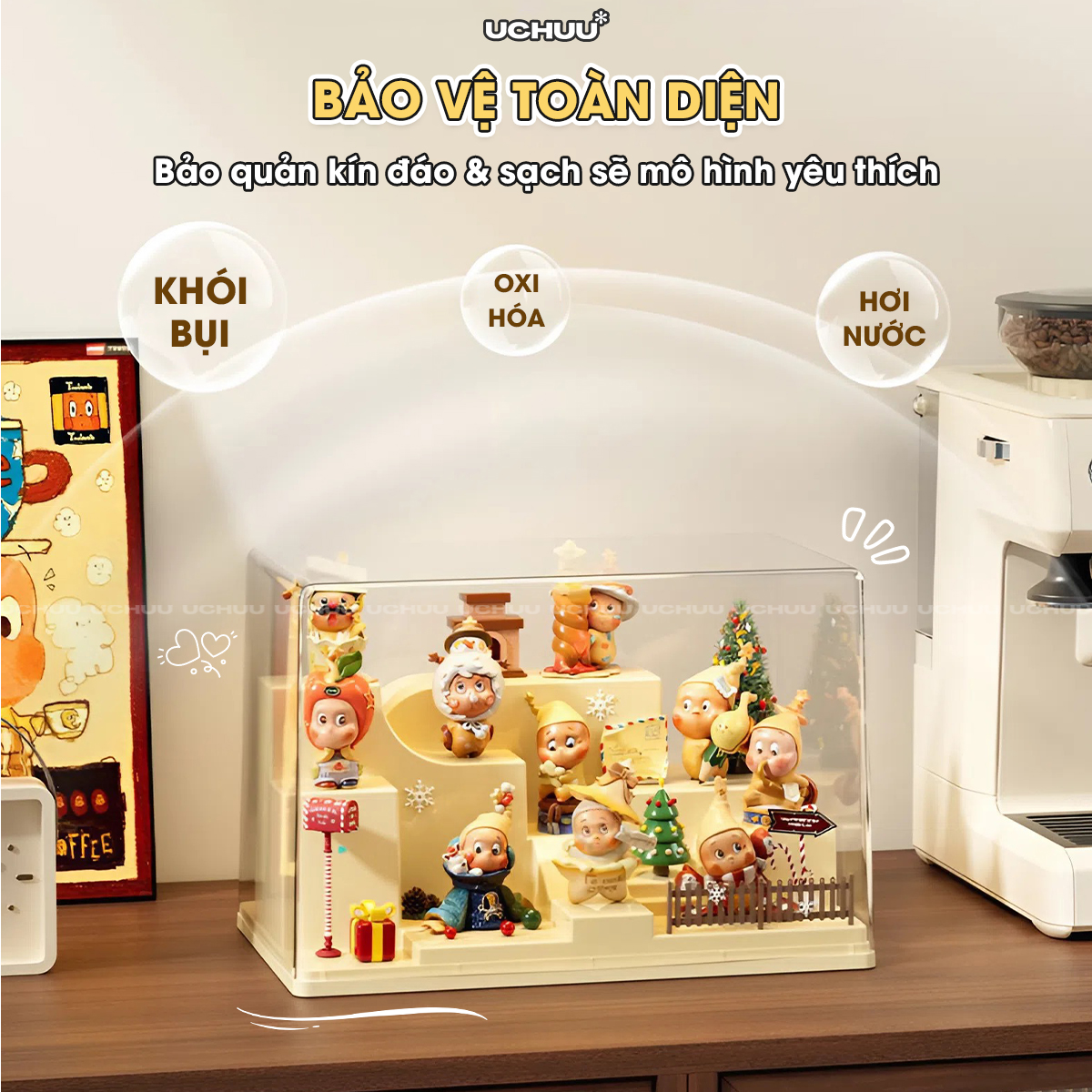 Hộp Trưng Bày Bậc Thang