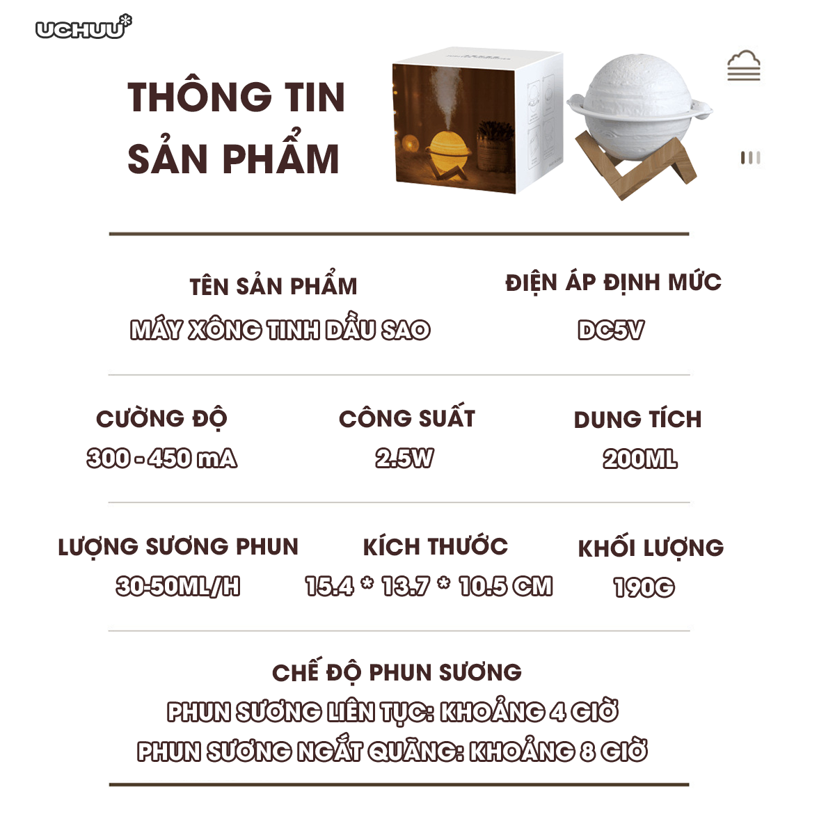 Máy Xông Tinh Dầu Sao