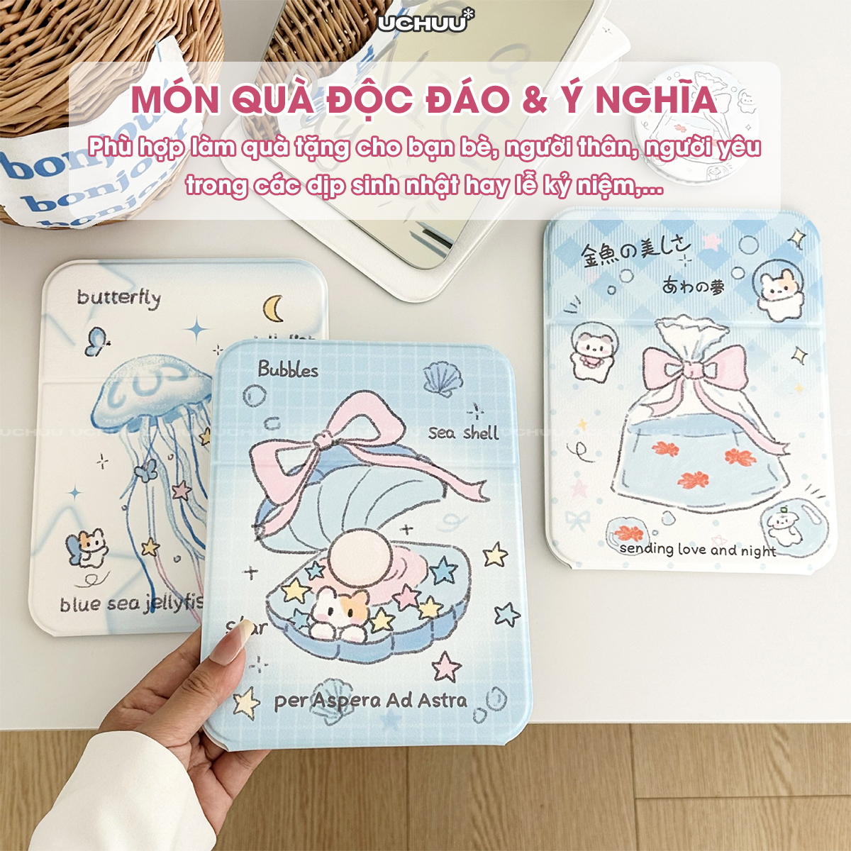 Gương Gập Trang Điểm